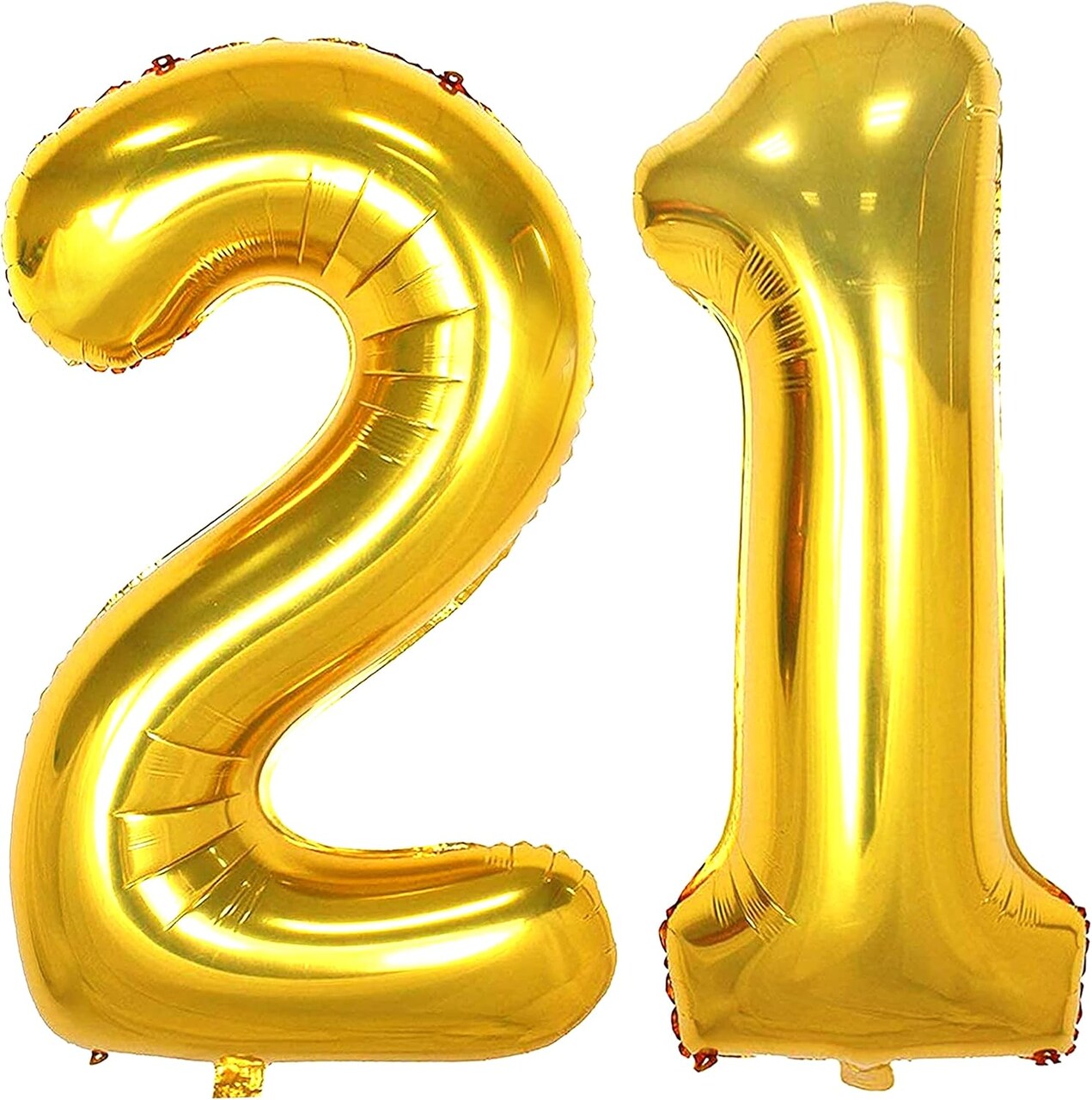 21 Number Balloons Gold Big Giant Jumbo Number 21 Foil Mylar Balloons